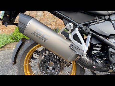 SC Project "Adventure" exhaust for BMW R1250GS, full installation video and test ride  🤪