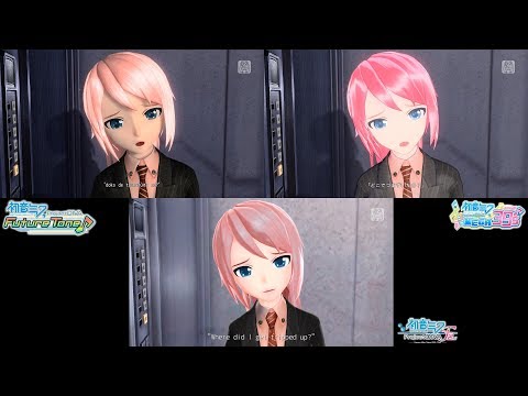 Hello, Worker - Hatsune Miku: Project DIVA PV Comparison [F 2nd, Future Tone, MegaMix]