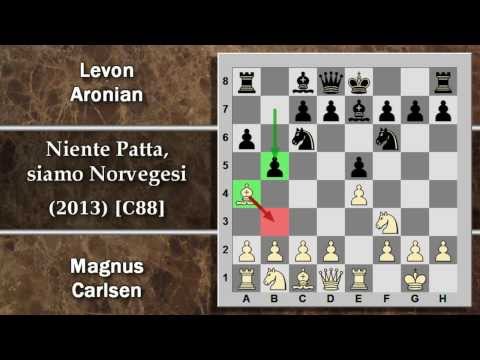 Partite Commentate di Scacchi 73 - Carlsen vs Aronian - Niente Patta, siamo Norvegesi - 2013 [C88]