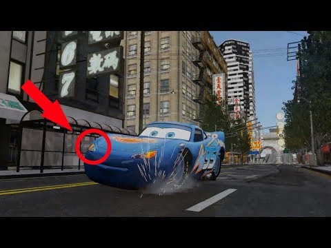 Lightning McQueen Dinoco Crash Testing #3 | GTA IV