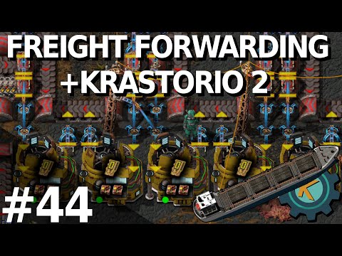Factorio Freight Forwarding K2 20x #44 — Utility Science!! 🟡