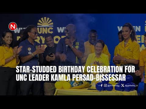 Star studded birthday celebration for UNC leader Kamla Persad Bissessar