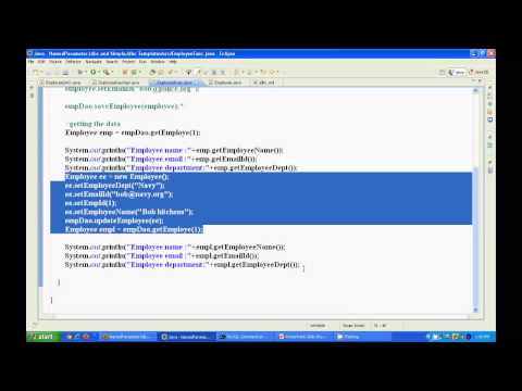 Spring Jdbc Tutorial Part 2 Spring Framework Jdbc Tutorial Java9s