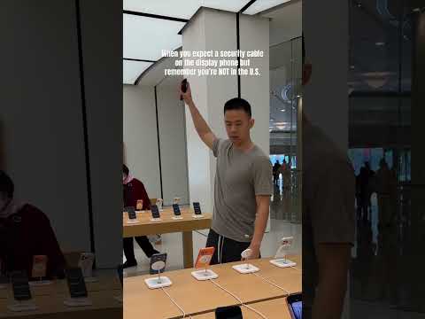 Too used to security cables