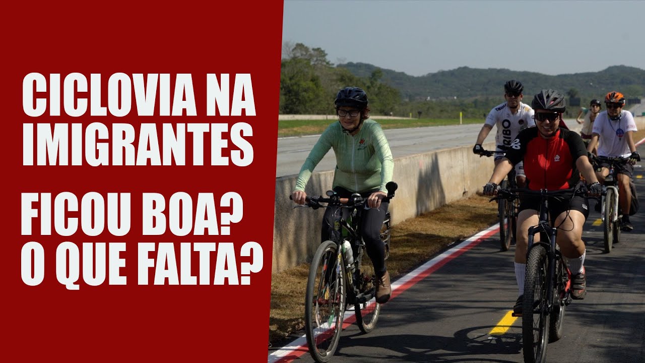 INAUGURADA CICLOVIA PARA PEDALAR DE SP ATÉ SANTOS!