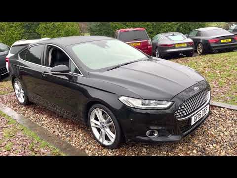 2015/15 Panther Black Mondeo 2.0 TDCi Titanium X Pack leather sat nav 2 owners full history 30 tax