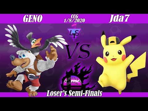 CCG Smash Ultimate 1/8/2020 Loser's Semifinals - GENO (Banjo and Kazooie) vs. Jda7 (Pikachu)