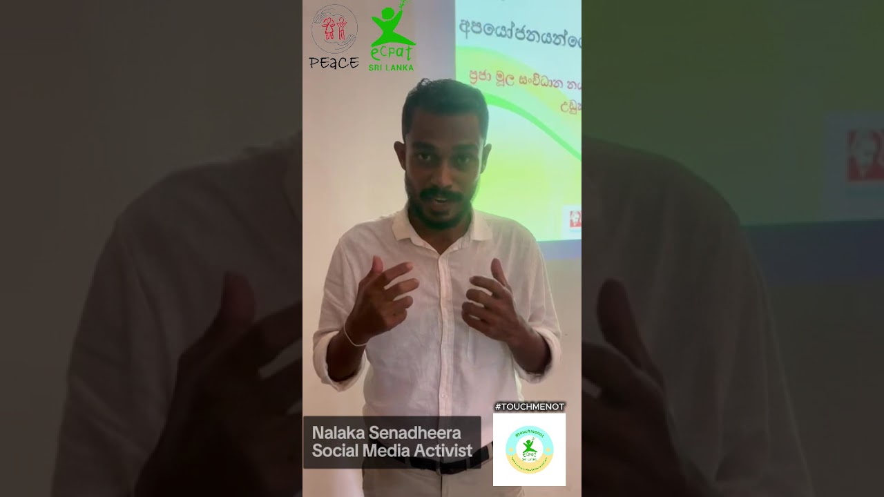 TOUCH-ME-NOT Campaign - A message shared by Nalaka Senadheera #children #childrights