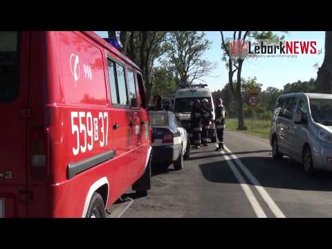 Wypadek między Kisewem a Brzeźnem Lęborskim - 2015-08-17 - www.LeborkNEWS.pl