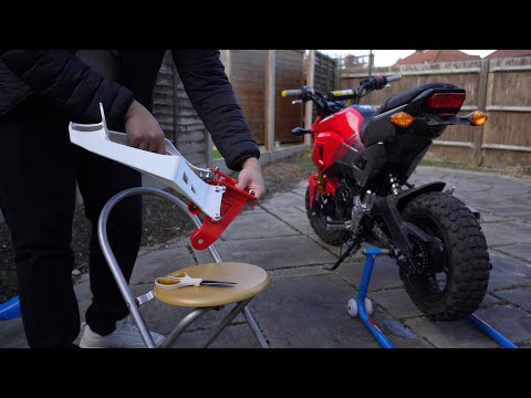 Fitting the Stunt Savage Creations Sub Cage to my Grom