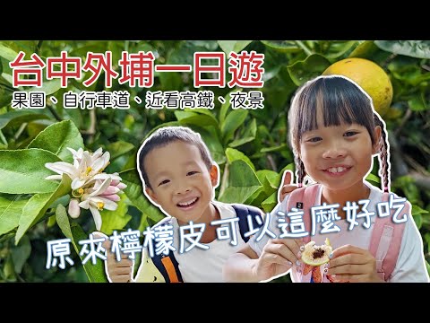 【城鄉島遊】台中外埔一日遊｜親子闔家行程｜果園、自行車道、近看高鐵、夜景一次滿足｜檸檬森林｜Mini & Cooper 旅‧食‧日常