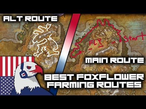 Best Foxflower Farming Route (still good with flying) - Legion Gold Farming 7.2 with Herbalism