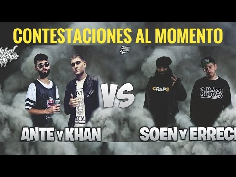 ANTE y KHAN vs SOEN y ERRECÉ | CONTESTACIONES AL MOMENTO | Urban Freestyle Party