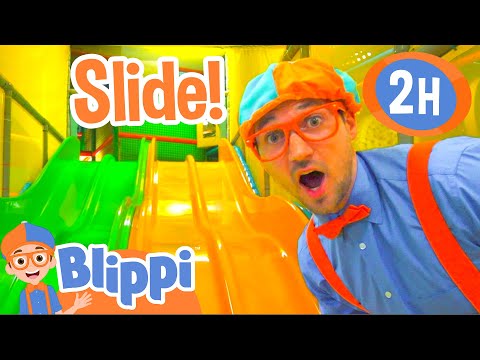 Blippi Visits an Indoor Playground (LOL Kids Club) | 2 HOURS OF BLIPPI | Educational Videos for Kids
