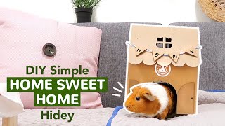 DIY Guinea Pig Cardboard House + Free Template | GuineaDad
