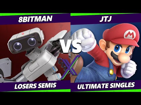 S@X 389 Online Losers Semis - JTJ (Mario) Vs. 8BitMan (ROB) Smash Ultimate - SSBU