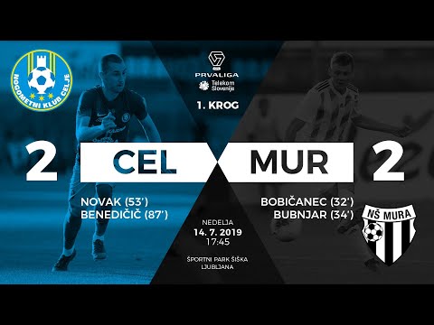 1.krog: Celje - Mura 2:2 ; Prva liga Telekom Slovenije 2019/2020