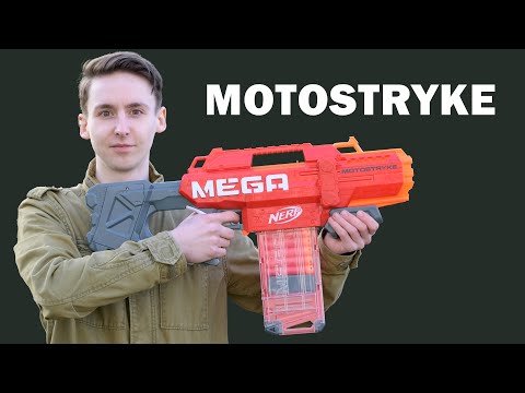 Nerf Mega Motorstryke - Unboxing, Review & Test | MagicBiber [deutsch]