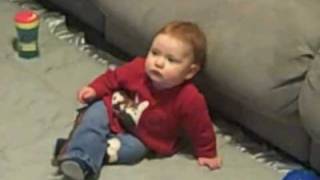 Darryl Worley's daughter, Savannah, watching TV at home...