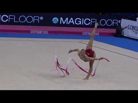 Emilie HOLTE (NOR) ribbon - 2015 Stuttgart worlds Qualifs