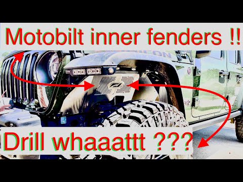 How to Install Motobilt Inner Fenders Jeep Gladiator Rubicon