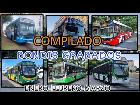 COMPILADO Colectivos filmados durante Enero- febrero- marzo