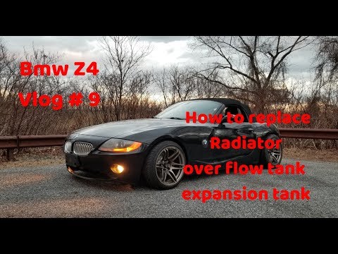 Vlog # 9 How To Replace Reservoir Coolant Expansion Tank On Bmw Z4 #Bmw