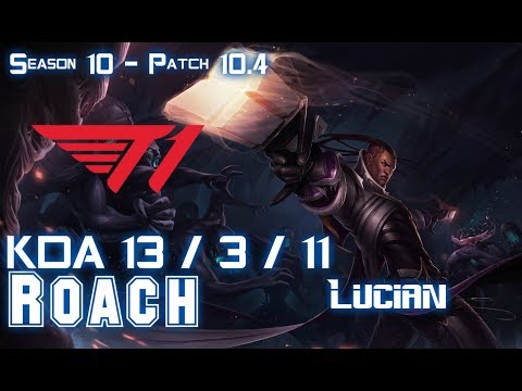 T1 Roach LUCIAN vs EZREAL ADC - Patch 10.4 KR Ranked