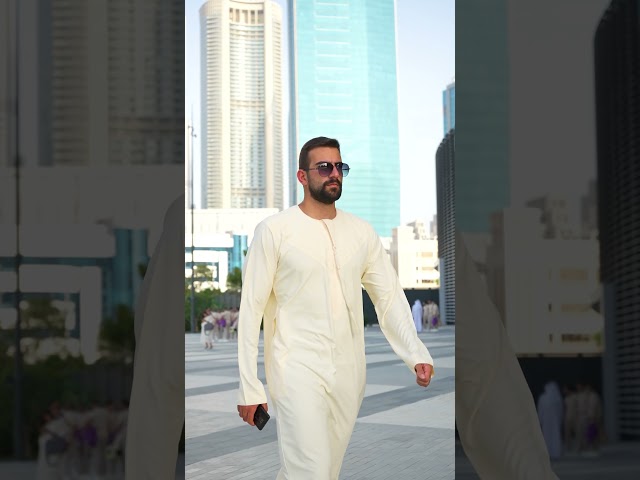Vídeo relacionado con YAOHUOLE Túnica de manga larga para hombre Caftán de manga larga Ropa islámica para hombre Thobe Djellaba árabe, 01 blanco, XXL