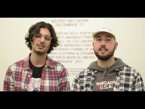 BRIGADA SECRET ART SHOW  COVERAGE AND LIVE PERFORMANCES BY KANE BLEACH, HOFFA OTR, BURN KAS