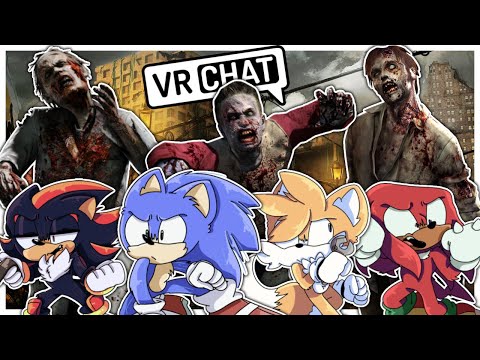 Movie Sonic Vs The Zombie Apocalypse In VR CHAT!! (HALLOWEEN MOVIE)