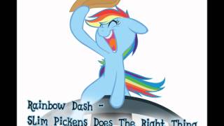 Rainbow Dash- Slim Pickens Does The Right Thing And Rides The Bomb To Hell