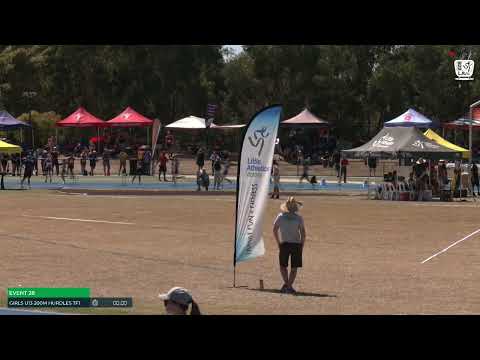 Girls U13 200m Hurdles Timed Final 1 : 2024-25 State Track and Field Championships