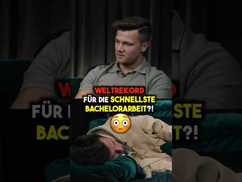 Bachelorarbeit in 2 Flügen geschrieben! 😳 #timgabelpodcast
