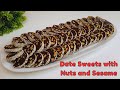 How To Make Date Sweets With Nuts And Sesame