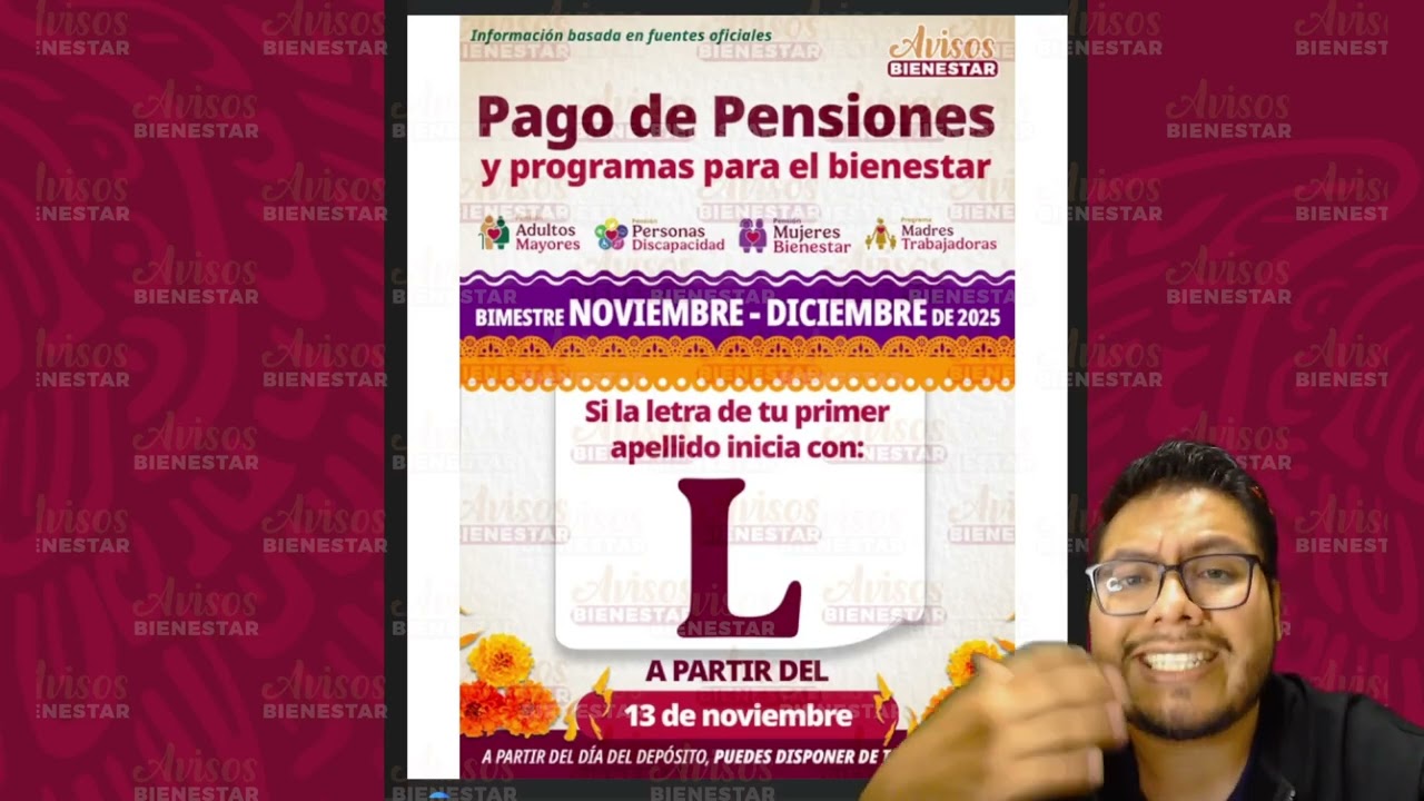 Hoy 13 de noviembre a esto adultos mayores y mujeres de 63 y 64 años les toco pago pensión bienestar