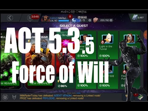 ACT 5.3.5 100% Exploration - Marvel Contest of Champions