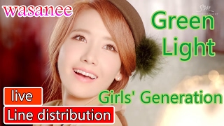 Girls' Generation/snsd - Green Light - Line Distribution (Color coded MV)