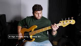Video thumbnail for Fender Marcus Miller Jazz Bass Demo by Kieran Clifford