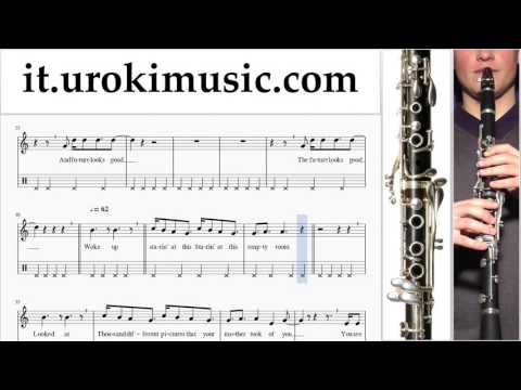 Lezioni di Clarinetto OneRepublic - Future Looks Good Tutorial Spartito Parte#2 um-276