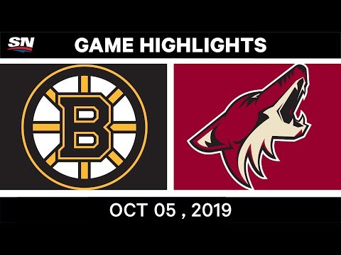 NHL Highlights | Bruins vs. Coyotes – Oct. 05, 2019