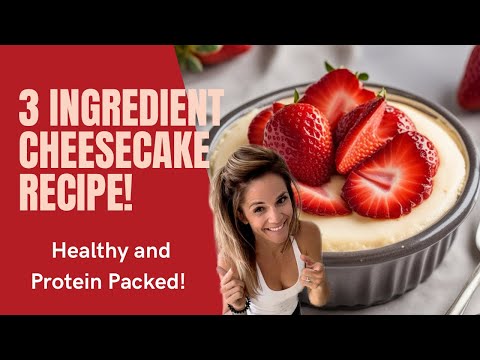 Easy 3-Ingredient Protein-Packed Cottage Cheese Cheesecake