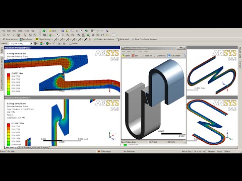 ANSYS Tutorial Video | Snap Fit Analysis | Geometrical/Contact Non Linear |  GRS |