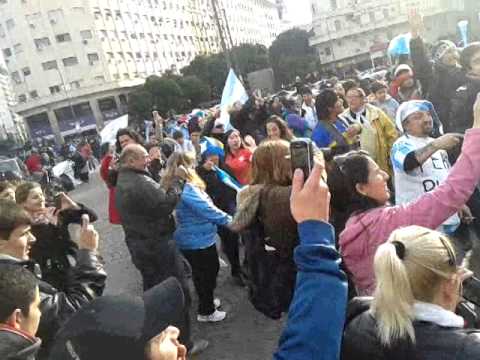 argentina vs suiza- festejos obelisco 01/07/2014