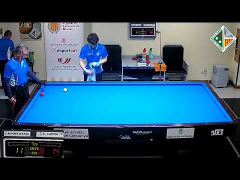 LLIGA CATALANA 3BANDES 4aDIV - CB LLEIDA "C" (A.ROPERO) vs CB PUNT D'ATAC (C.GALVEZ) - MESA 2