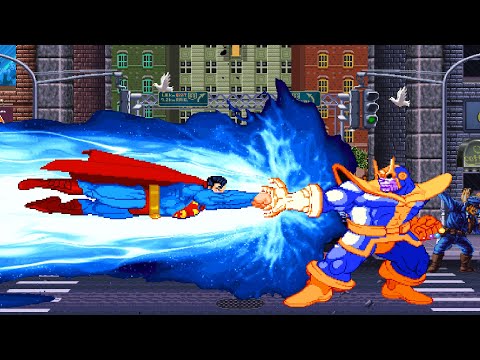 SUPERMAN VS THANOS! THE MOST INCREDIBLE FIGHT YOU'LL SEE IN YOUR ENTIRE LIFE!