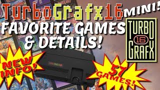 NEW INFO! TurboGrafx Mini - 57 Games & Details - UPDATED!