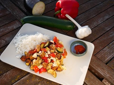 Oven-baked vegetables with feta cheese | Food under 5€ | Let's Cook