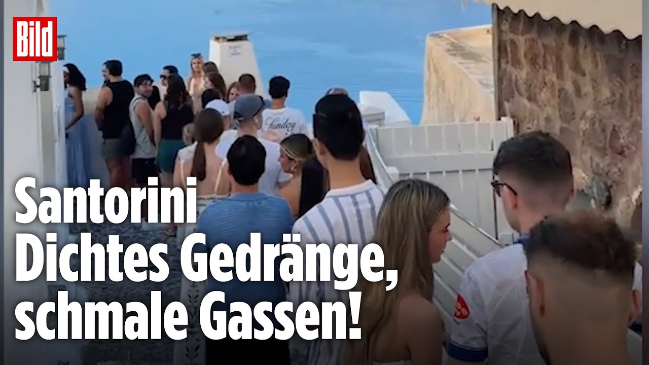 Santorini im Influencer-Wahn: Für den perfekten Instagram-Shot stehen Touristen Schlange