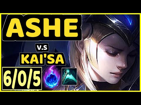 KLAUS (ASHE) vs KAI'SA - 6/0/5 KDA BOTTOM ADC CHALLENGER GAMEPLAY - BR